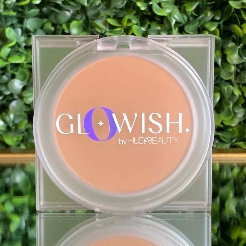 Huda TAN LIGHT 07 GloWish Luminous Pressed Powder | NEW | Full Size 10g Blurring